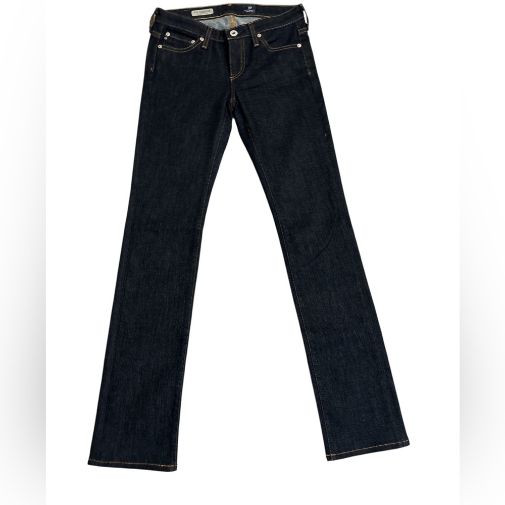 AG Adriano Goldschmied The Charlotte Straight  Women's Jeans Super Dark Indigo